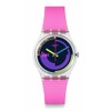 Swatch Casual Watch Transparent Quartz Bio-sourced NEON Pink Podium