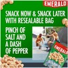 Emerald Nuts, Salt and Pepper Cashews, Stand Up Resealable Bag,