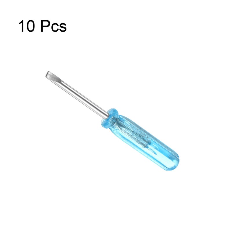 sourcing map Mini Slotted Screwdriver, 2.0 mm Flat Head, 45