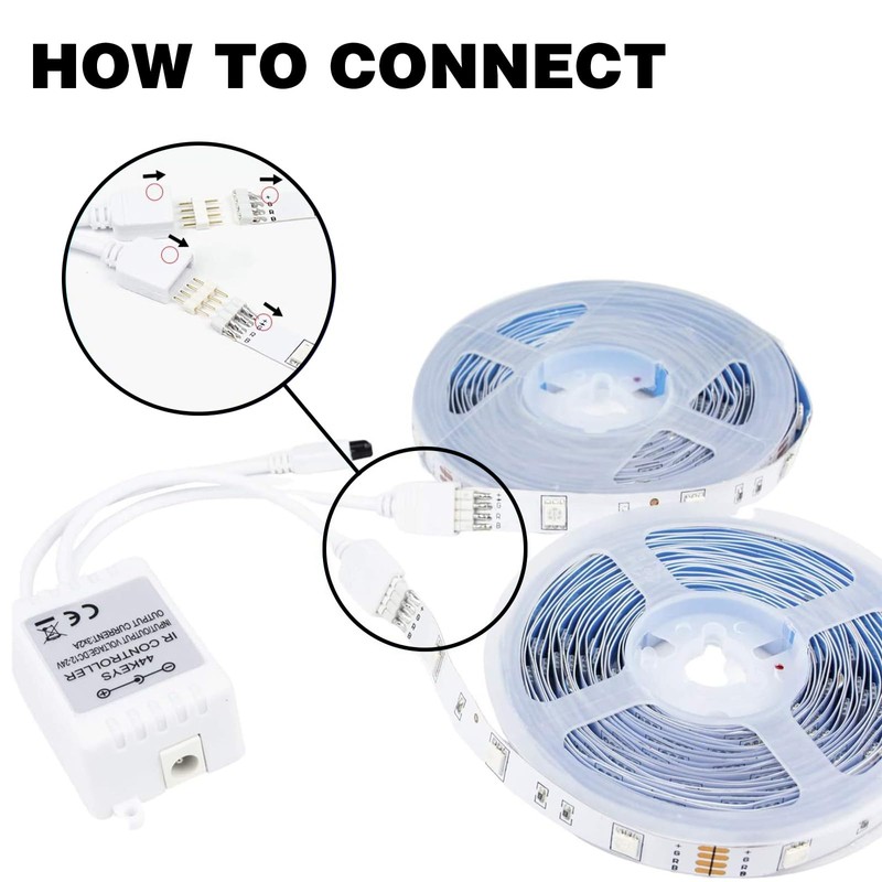 Dual Outputs 44 Keys IR Remote Controller 4 Pin 2
