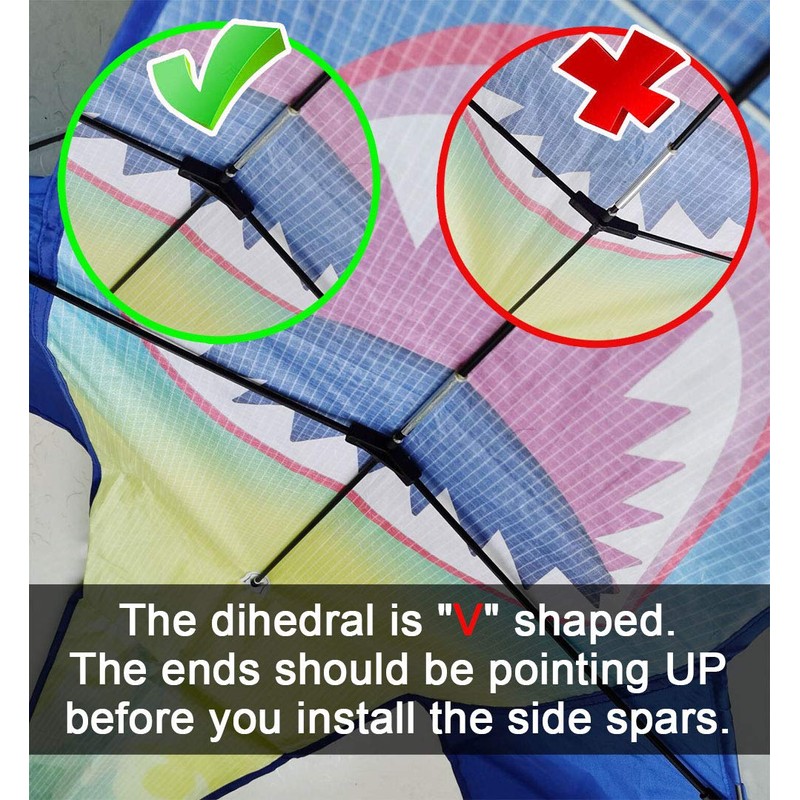 HONBO Large Shark Kites for Kids & Adults, Easy to