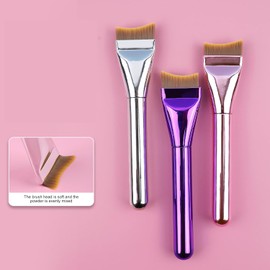 Brocha Para Maquillaje Líquido Ultrafina Corrector Inclinado Cerdas Sintéticas Suaves Brochas Para Mezclar Regalos Brocha Líquida Ultrafina