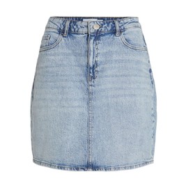 Vila Vikaja Jaf LBD Women's Denim Skirt-Noos Skirt, Light blue (light blue denim)