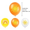 iNINGER 12 Inch Sun First Birthday Party Balloons Boho Rainbow