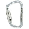 roc'teryx RTF249LK3T Mountain Climbing Carabiner, Steel D, Triple Lock, Silver