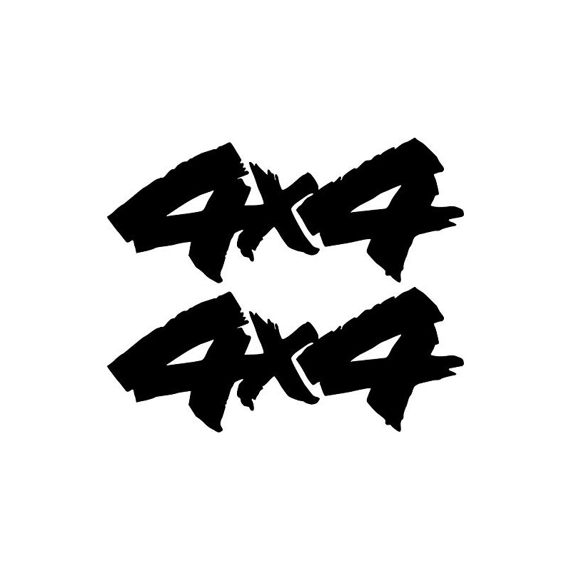 4X4 Truck Replacement Logos/Pair/Matte Black Vinyl Vehicle Chevy Graphic Decal