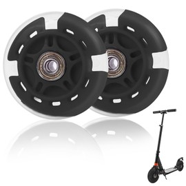 Niuoppy 2 PCS Scooter Wheels Replacement 80mm, Flash Scooter Replacement Wheels, ScooterSpare Wheel for Scooters Swing Car (Black)