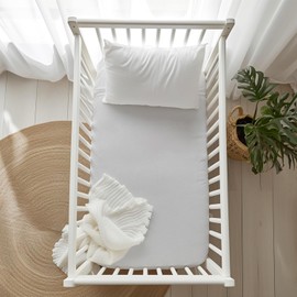Waterproof, Breathable and Anti Mite Mattress Protector for Cot. Fitted Sheet 100% Cotton. Made in Spain. Measurements: 70 x 140 cm, Adjustable Height 12 cm with Elastic Band on the Contour.