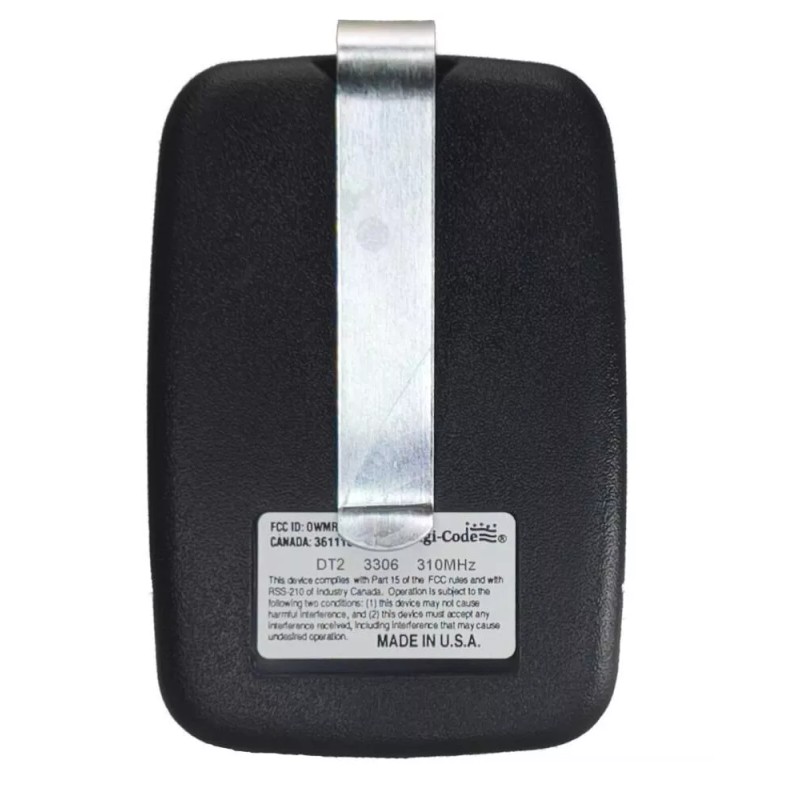 Linear Delta 3 DT-2A DNT00017A 2-channel Compatible Visor Remote Control