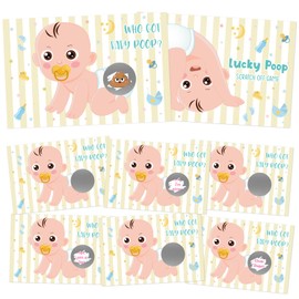 Baby Shower Scratch Off Game 49 Raffle Cards Dirty Diaper Baby Shower Games What's In My Diaper Raffle Cards Who Got Poopie Boys Girls Gender Reveal Games Supplies Lottery Tickets Door Prizes