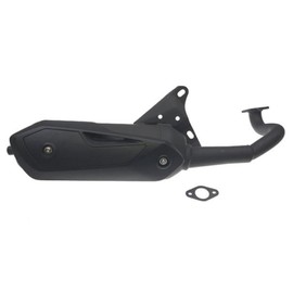 Silent-Pro Black Exhaust - Fits Yamaha Jog RR, Axis, Why, Aerox - 50cc 2-Stroke - E-Approved Sport Exhaust for Minarelli Engine