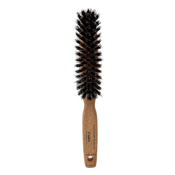 Phillips Brush Gentlemens’ Quarters Cadet 5-Row Narrow Styler Boar Bristle Hair Brush for Men