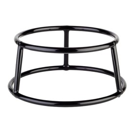 APS Multi Round 33269 Buffet Stand with Non-Slip Coating (PVC), Diameter 15.5 or 18 cm, Height 8 cm, Metal, Black