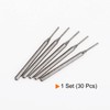 sourcing map 30pcs Diamond Grinding Burrs Carving Bits 1mm Cylindrical