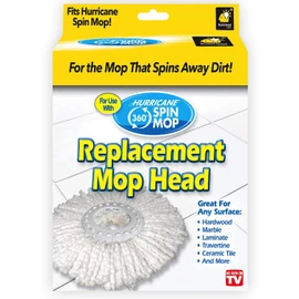 Hurricane Spin Mop Replacement Mop Head by BulbHead, Blue