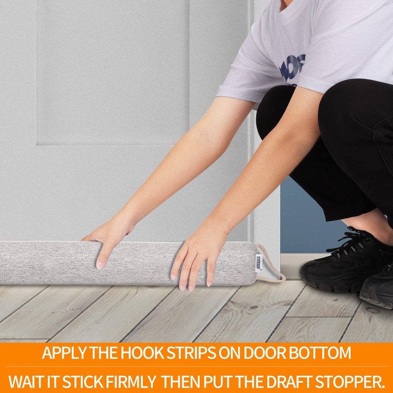 TORRAMI 38" Door Draft Stopper Under Bottom Insulation Noise Air