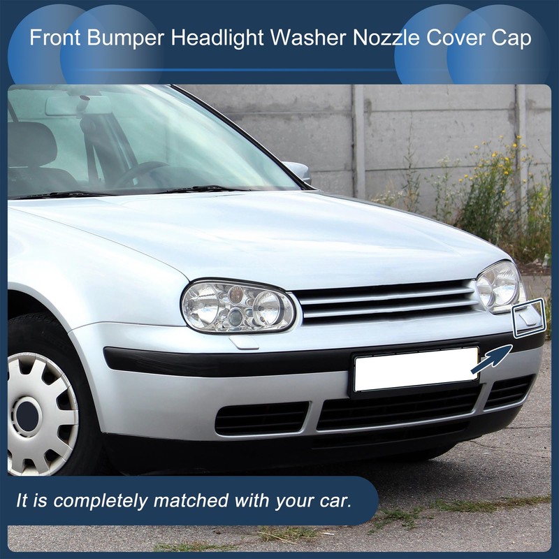 INFINAUTO Front Left Bumper Headlight Washer Nozzle Cover Cap No.1J0955109A