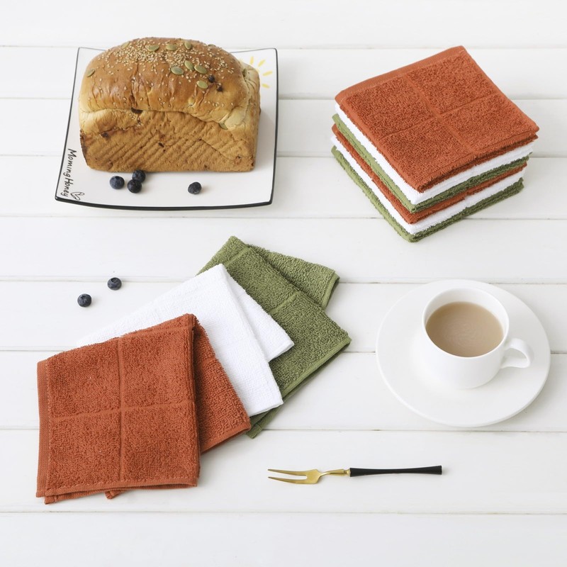Glynniss - Paños de cocina altamente absorbentes, 100% algodón, paños