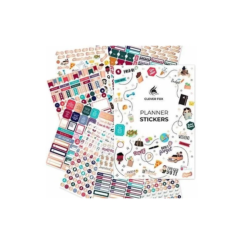 Clever Fox Planner Pegatinas Planificador Mensual Semanal Di