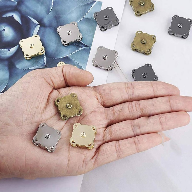 Paquete de 5 pares de cierres magnéticos de metal con
