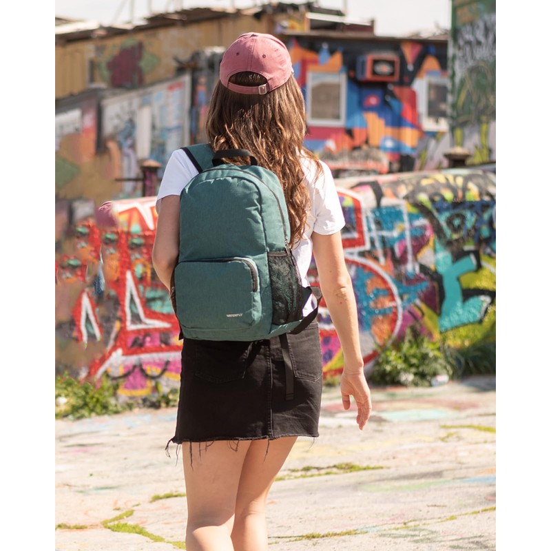 Waterfly 20L Foldable Backpack Daypack: Packable Travel Backpack Folding Rucksack