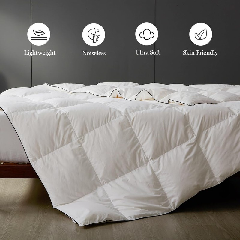 sleeprove Lightweight King Down Comforter for Hot Sleepers & Summer