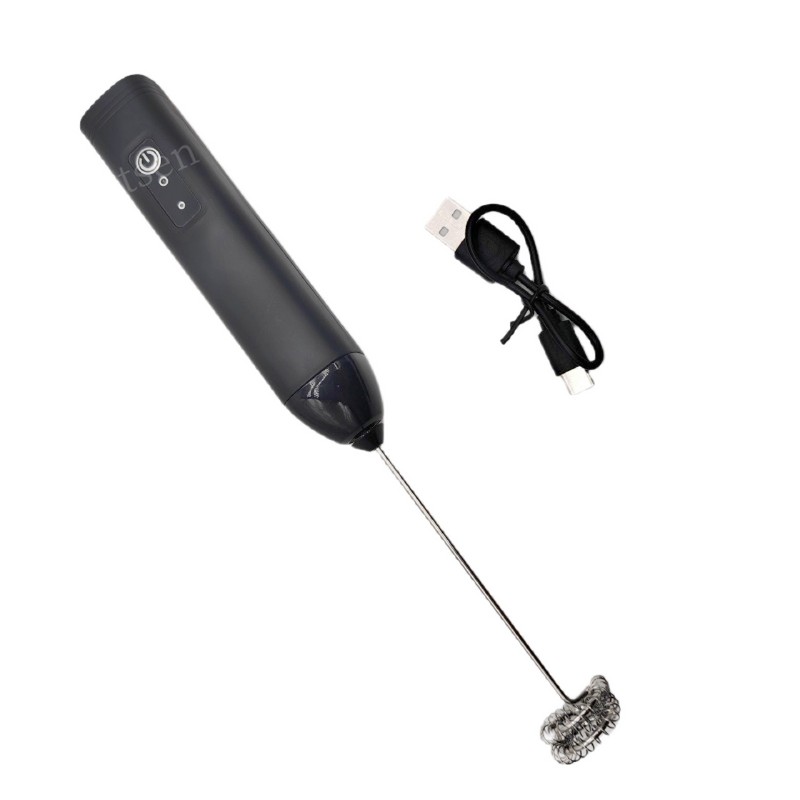 Wireless Milk Frother Electric Type-C Handheld Blender Stainless Steel Mini
