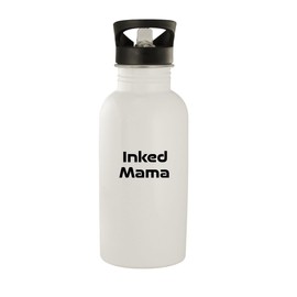 Molandra Products Inked Mama - Stainless Steel 20oz Water Bottle, White