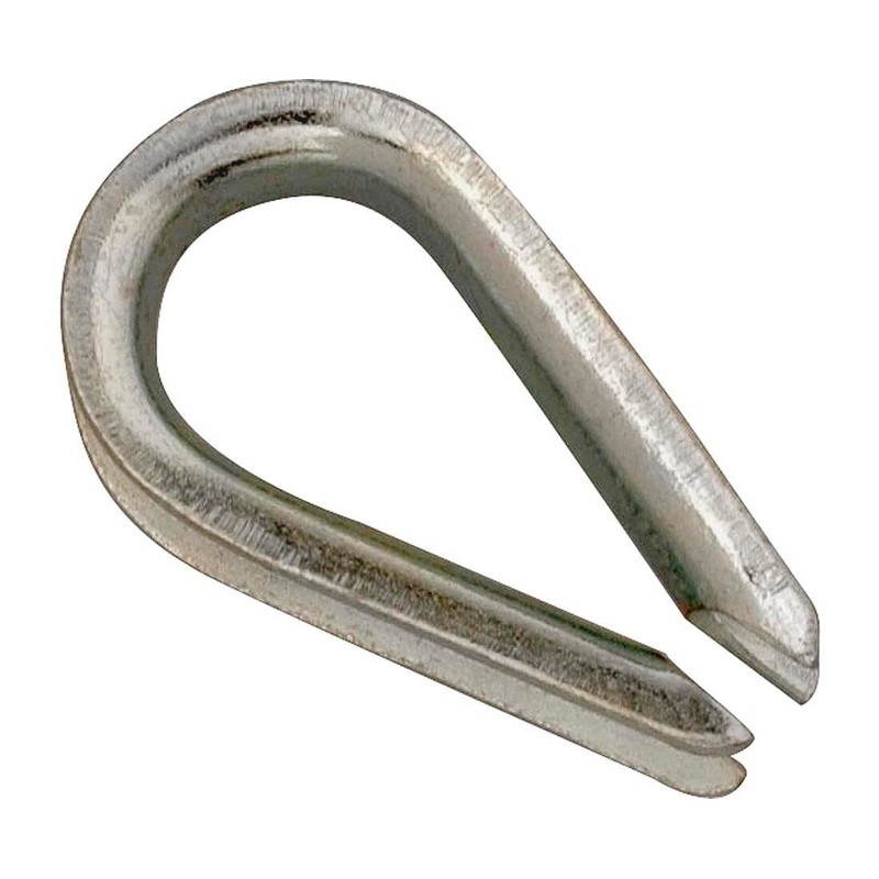 Campbell T7670609 1/8" Galvanized Wire Rope Thimbles