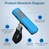 Battery-Free Digital Luggage Scale, 110lbs/50kg Portable Handheld Hanging Scale for