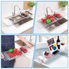 HOMEE Acrylic Bathtub Tray, Expandable Bath Caddy Tray for Bathtub,