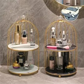 Gitabrande 여친선물 세련된 화장품 진열대 뷰티 용품 정리함 Girlfriend Gift Elegant Cosmetics Display Stand Beauty Care Organizer [Cosmetic Organizer Step 1 Black]
