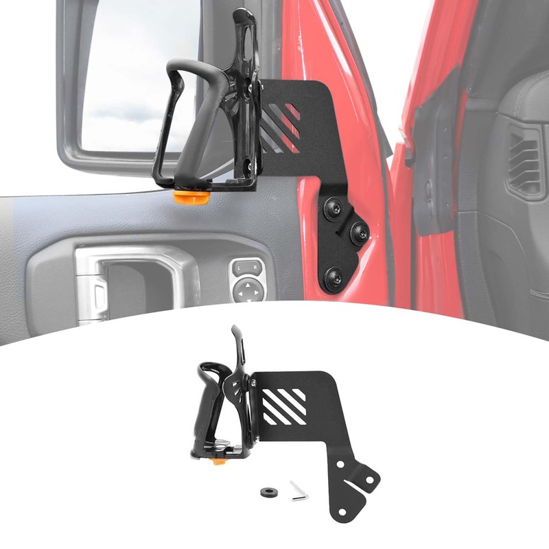 PDKLIN for Jeep JL Front Door Side Cup Holder for