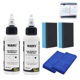 WAWJ® Kratzer Reparatur Wachs, Kratzfeste Polierpaste mit Schwamm Kratzpaste Auto Kratzpaste für Fahrzeuge (2 PCS)