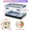 Hamsters Cage Large, Foldable Portable 360° Viewing Ventilated Cages with