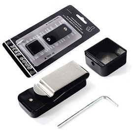 CUESOUL Magnetic Chalk Holder Pool Cue Chalk Grip for Billiards (Black)