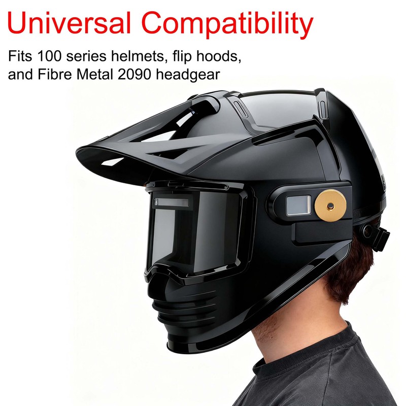 4 Pack Aluminum Alloy Welding Helmet Fasteners with Non-Slip Silicone