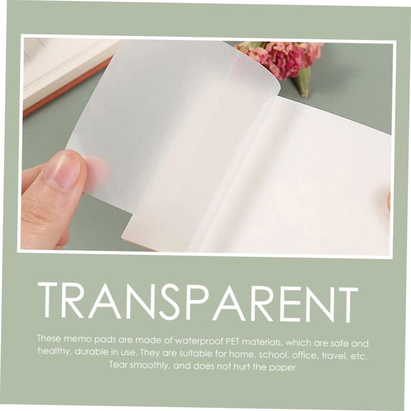 Operitacx 18 Pcs Transparent Note Pad Escritorios Memo Scratch Pad