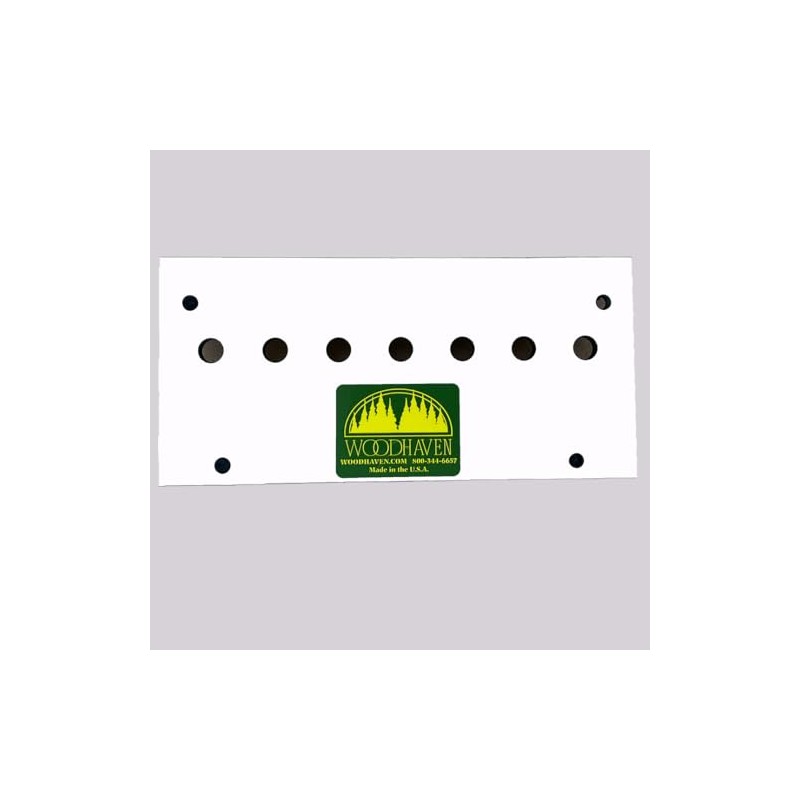 Woodhaven Shelf Pin Drilling Template for Adjustable Shelves with 1/4"