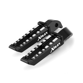 Modeer Motorcycle Passenger Pegs for Ya&maha Xmax 125 2010-2021 | Xmax 250 2010-2016 | Xmax 300 2017-2021 | Xmax 400 2013-2021 Rear Foot Pegs x max Accessories (black)