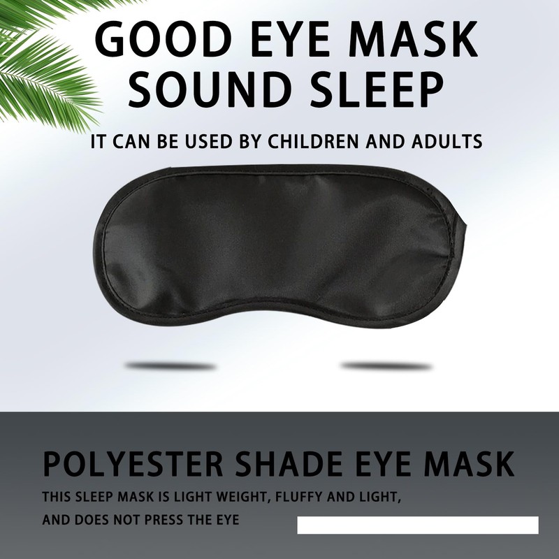 8 Sleep Eye Masks with 2 Pairs Ear Plugs, Polyester