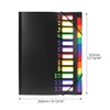 QWORK Document Folder A4 with 12 Compartments, Expanding Folder Sorting