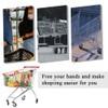 Kettion 1 Pcs Shopping Cart Cup Holder, Reusable Metal Hanging