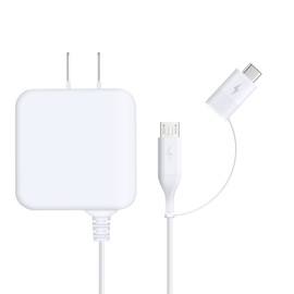 White Nuts Square Smartphone Charger, Rapid Charging, AC Adapter