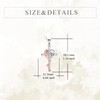 YONFQE Rose Cross Necklace 925 Sterling Silver Rose Pendant Love