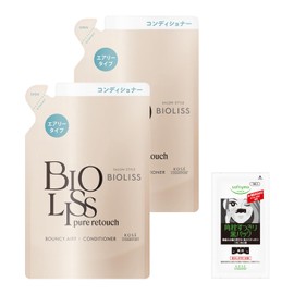 Salon Style Violis Pure Retouch Petafuwa Hair Conditioner Refill, 11.5 fl oz (340 ml) Set of 2 Bonus Airy Type, Fluffy