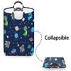 Cute Dinosaur Astronaut Laundry Basket Hamper, Large Dirty Clothes Hamper