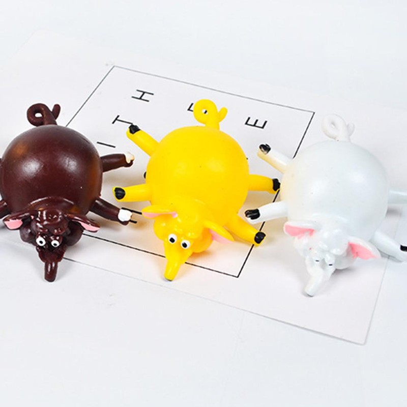 12PCS Kids Inflatable Blowing Vent Balloons Toy TPR Animal Squeezing