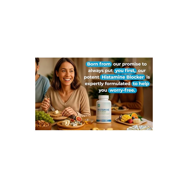 Premium Histamine Block Supplement - Advanced Histamine Blocker Supplement -