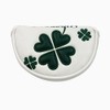 Golf Headcover Putter Cover Mallet Magnetic Closure Center Shaft Clover